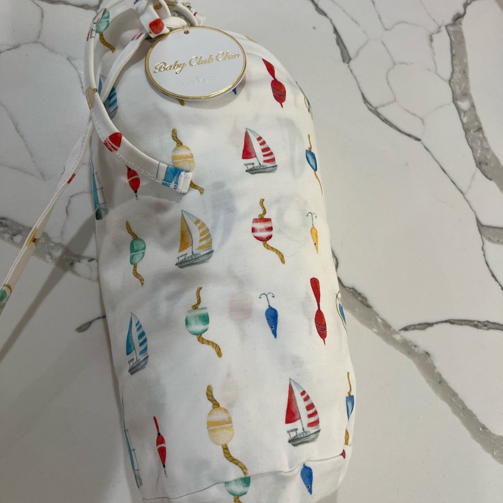 Sailboat Print Crib Sheets NWT